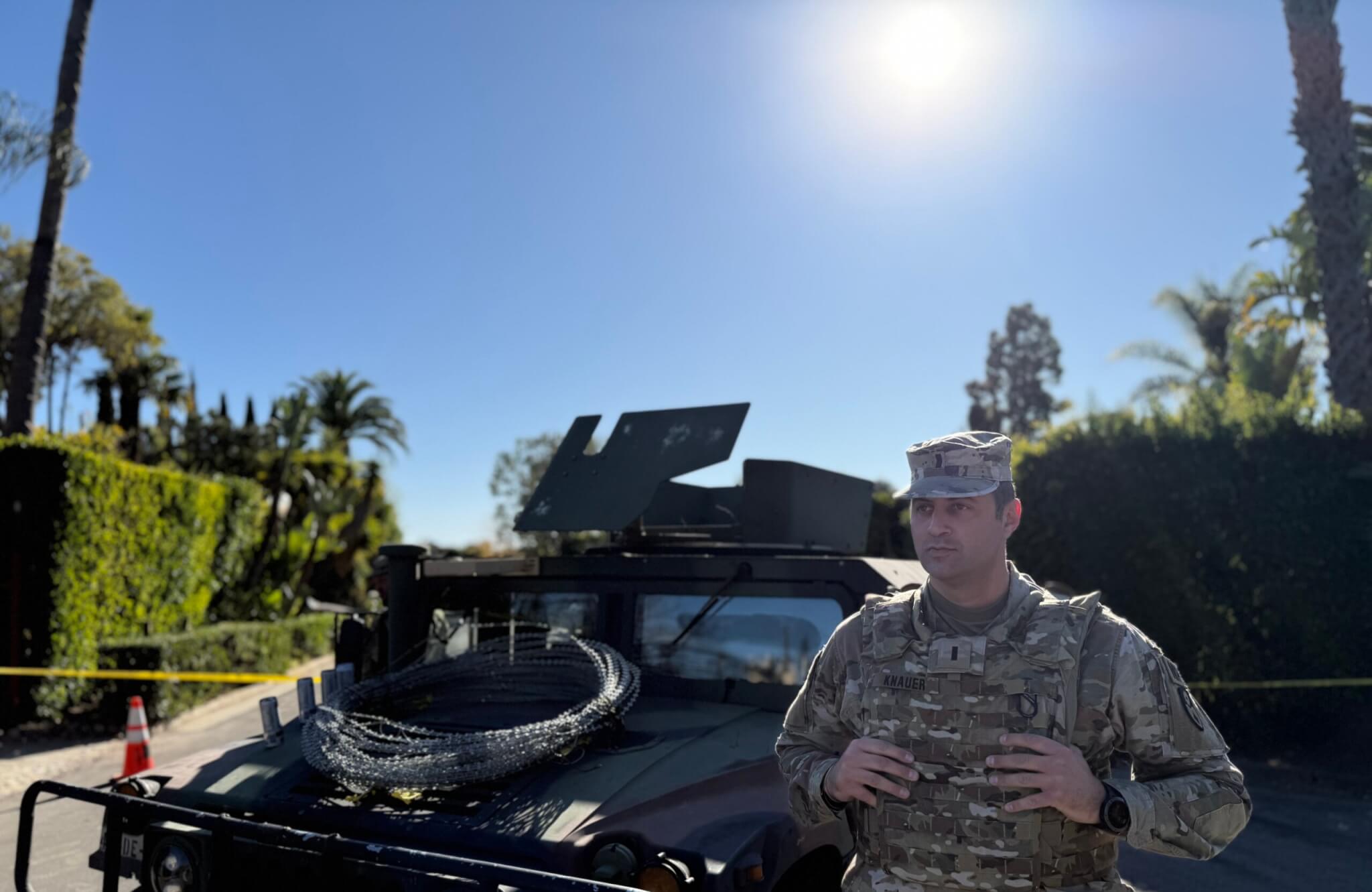 SoCal fire response personal for mobilized guardsmen