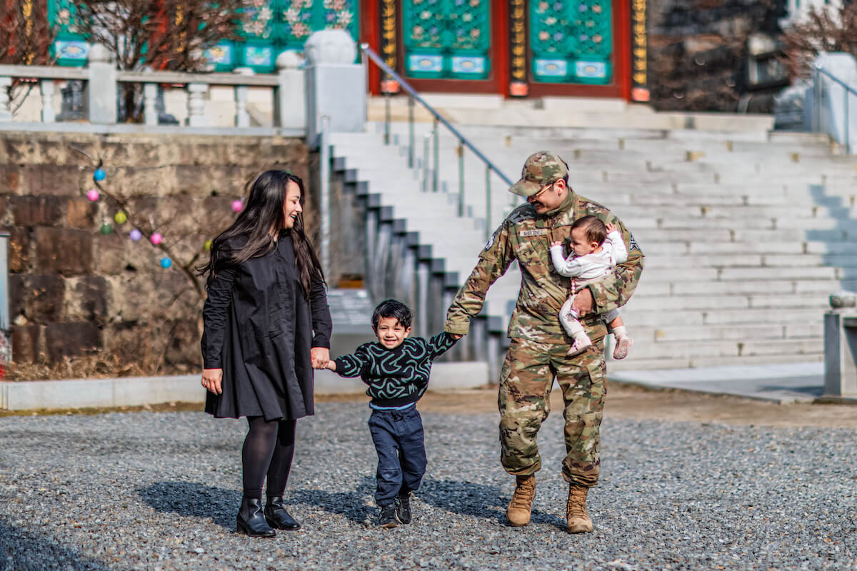 The Martinez family enjoys OCONUS life in South Korea. Photo Courtesy: Katlyn Kim Photography