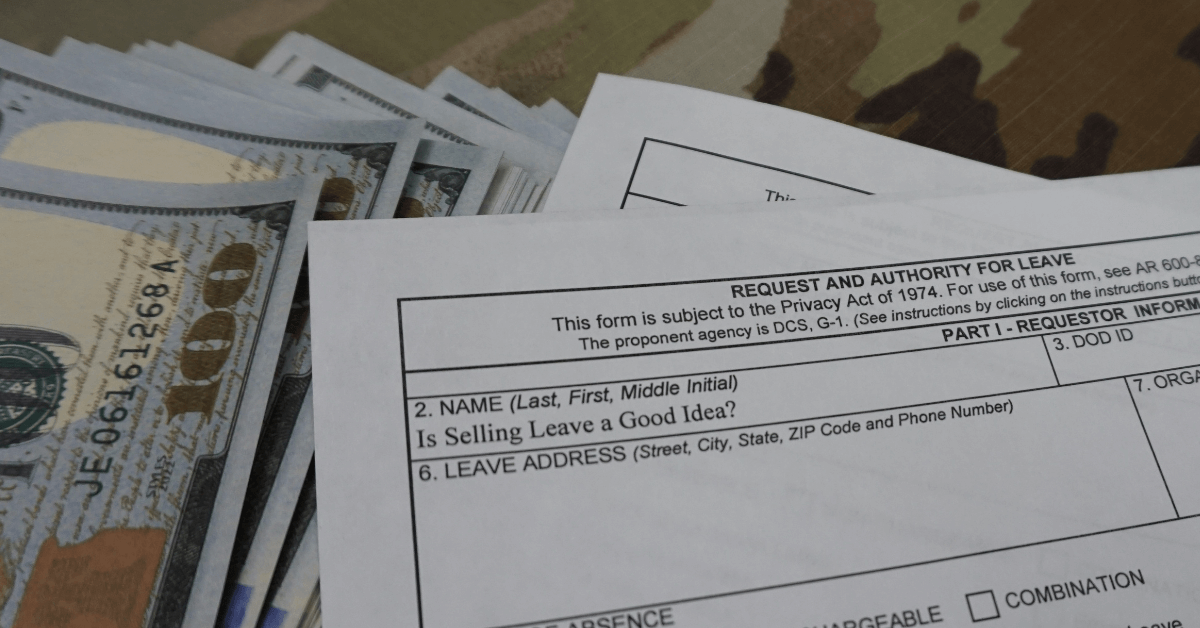 Should you sell back your military leave?